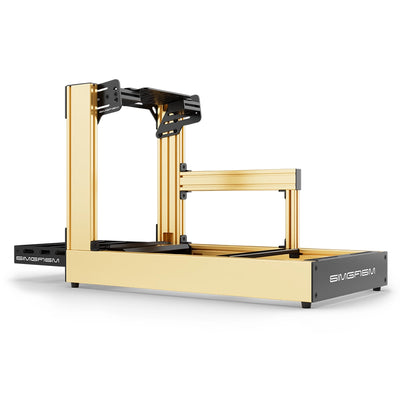 Aluminum Sim Racing Cockpit Sport Yellow | SIMGASM