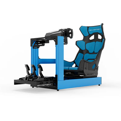 SIMGASM | Sport Aluminum Sim Racing Cockpit - Blue