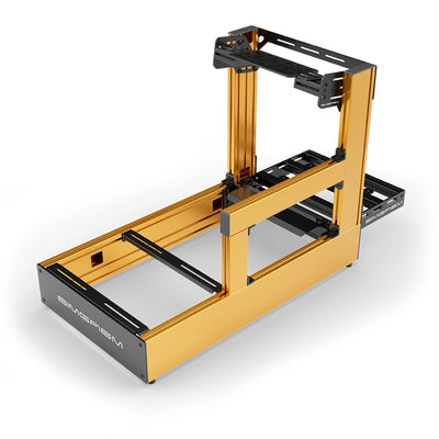 Aluminum Sim Racing Cockpit Pro Orange | SIMGASM