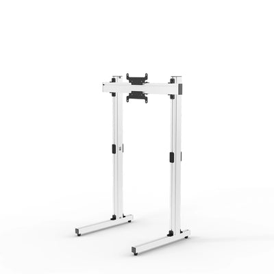 Free Standing Single Monitor Stand Vesa 75/200 Apex - White | SIMGASM