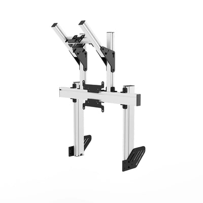 Integrated double monitor stand Vesa 75/200 Apex - White | SIMGASM