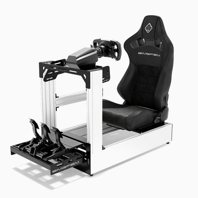 SIMGASM | Pro cockpit sim racing in alluminio - Bianco