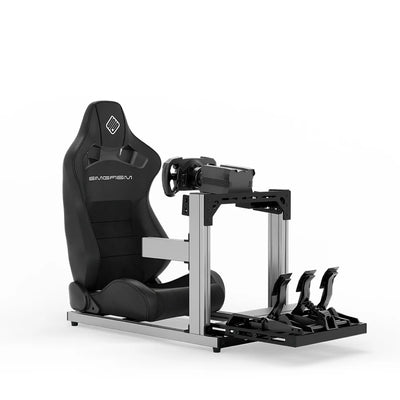 SIMGASM | Hobby Aluminum Sim Racing Cockpit - Silver