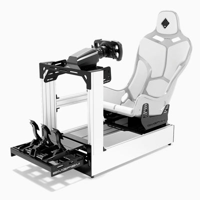 SIMGASM | Pro Aluminum Sim Racing Cockpit - White