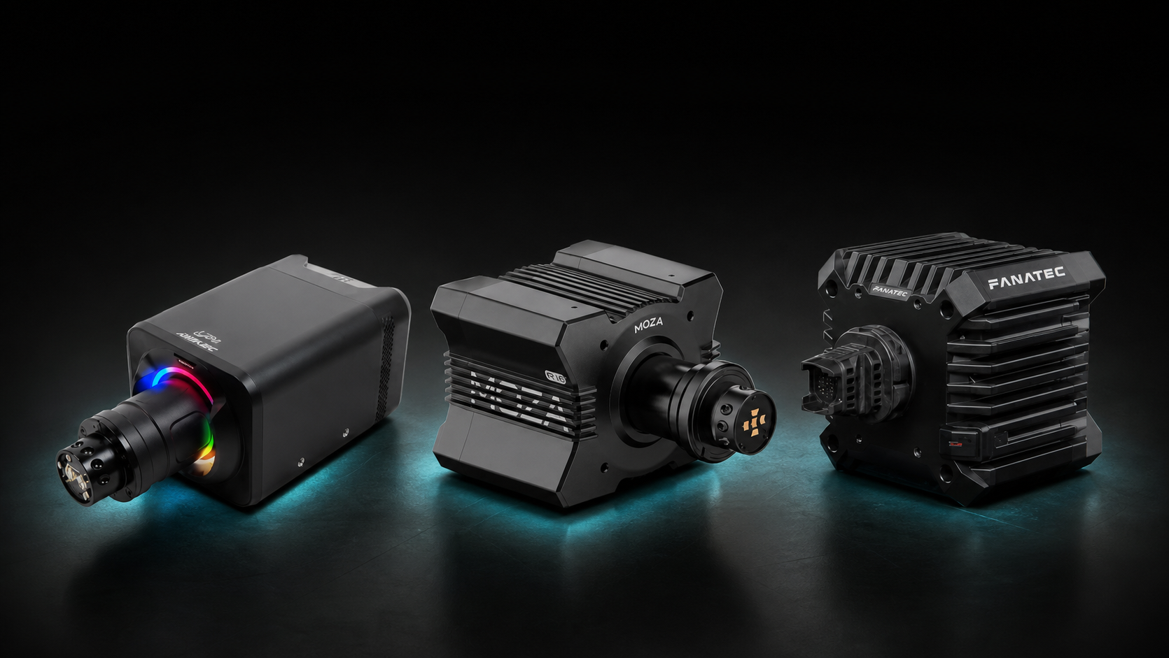 Simagic Alpha Mini, MOZA R9 and Fanatec CSL DD wheelbases compared for 10 Nm direct-drive sim racing