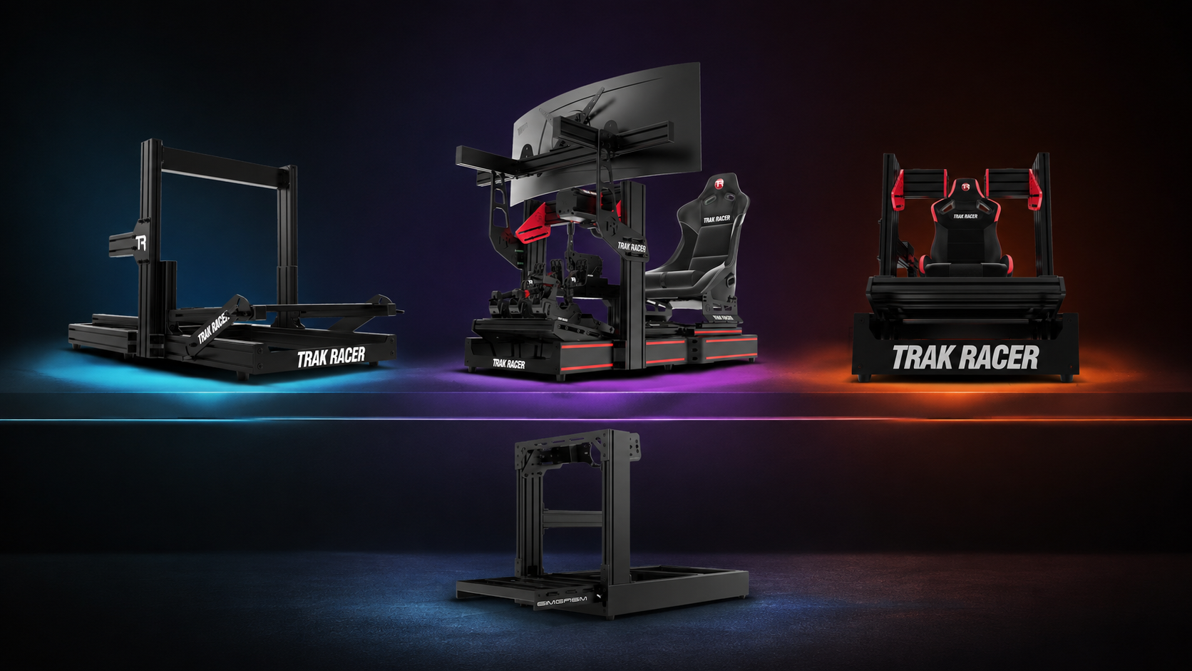 Trak Racer TR80 TR120 and TR160 upgrade comparison with a SIMGASM cockpit alternative