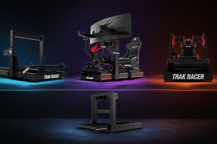 Trak Racer TR80 TR120 and TR160 upgrade comparison with a SIMGASM cockpit alternative