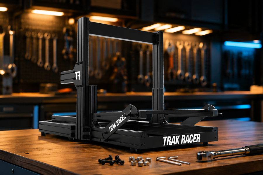 Trak Racer aluminium profile cockpit with assembly tools and hardware