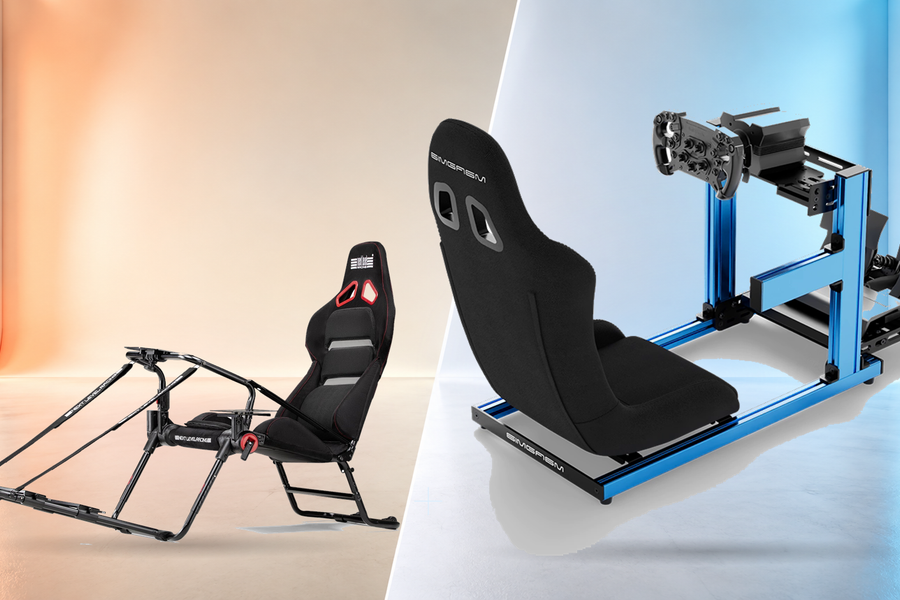 Next Level Racing GTLite Pro compared with a rigid SIMGASM aluminium profile cockpit