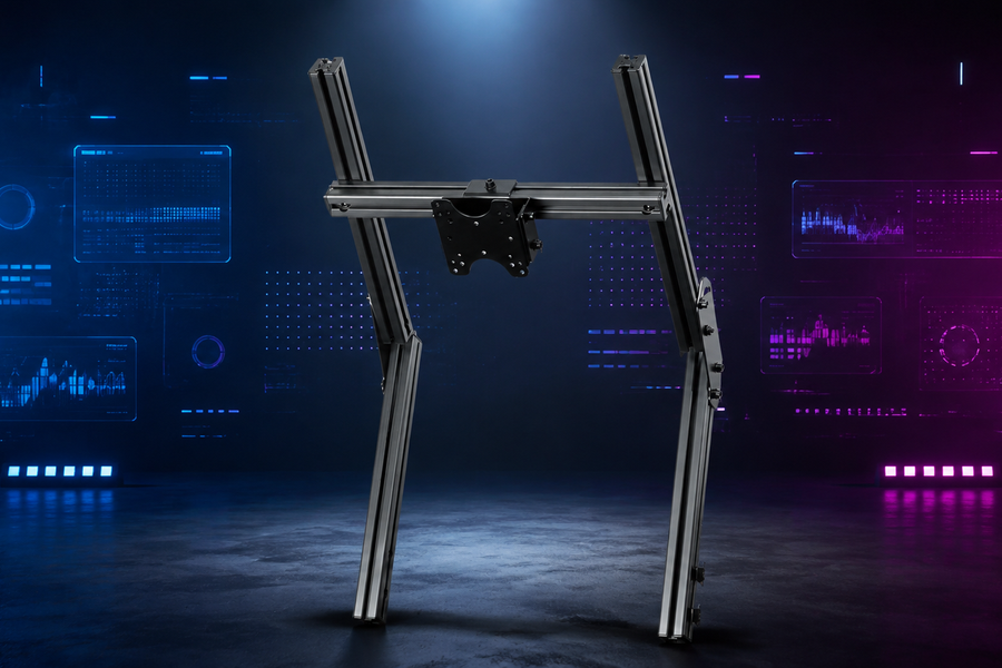 Next Level Racing overhead monitor add-on for telemetry and streaming tools