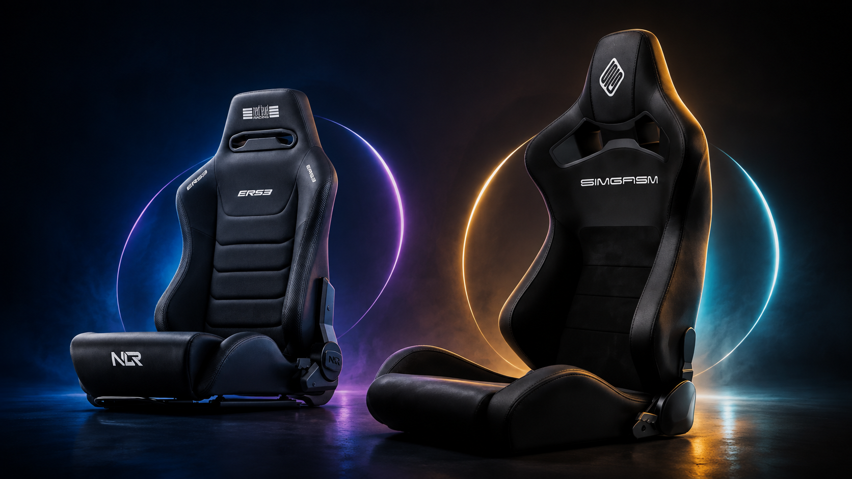 Next Level Racing ERS3 seat compared with the SIMGASM Core Recline seat