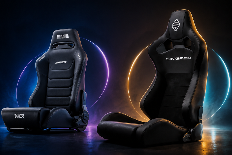Next Level Racing ERS3 seat compared with the SIMGASM Core Recline seat