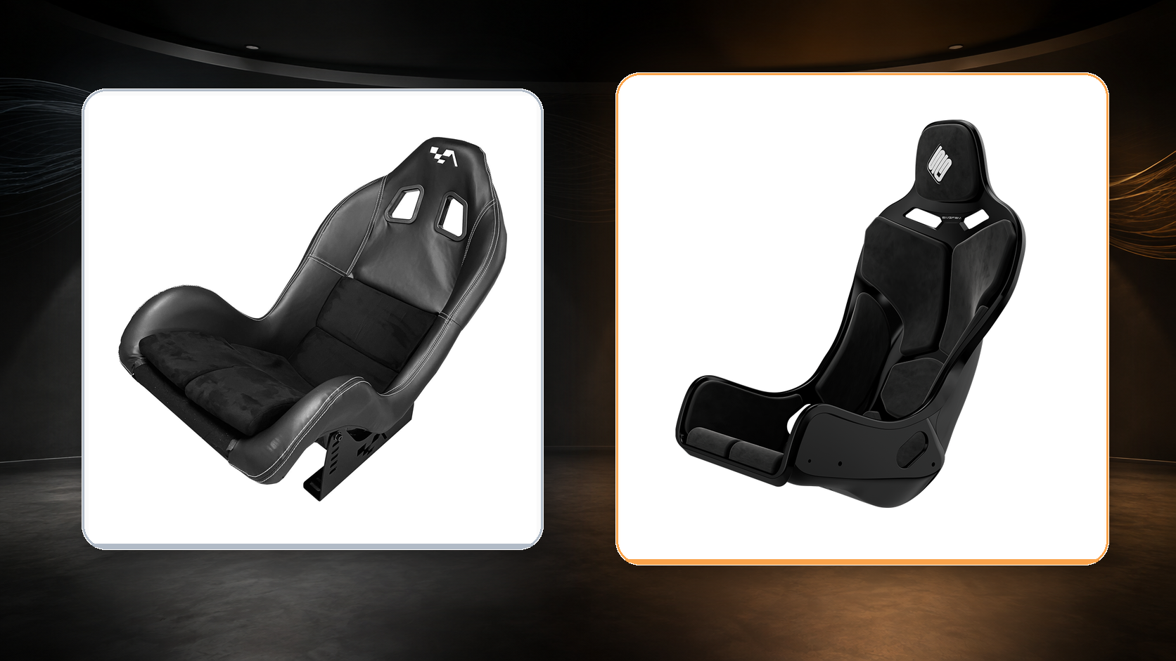 Advanced SimRacing Formula Seat compared with SIMGASM Atlas Formula seat