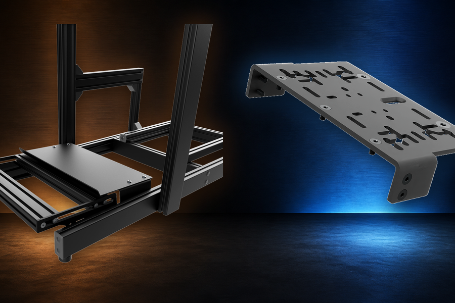 Advanced SimRacing pedal tray compared with SIMGASM peripheral deck