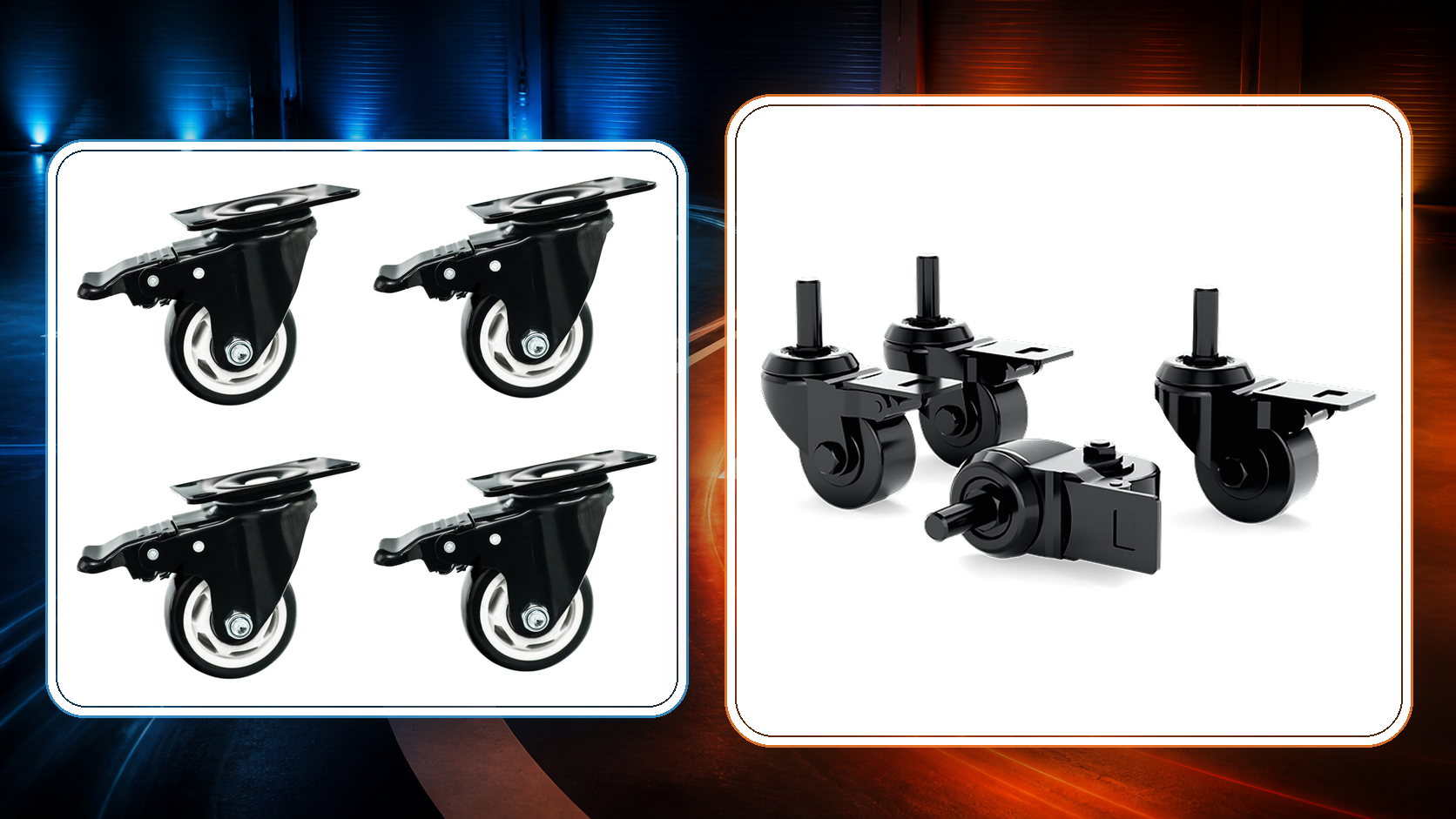Advanced SimRacing caster wheels and rig mobility: move the cockpit without sacrificing driving stability