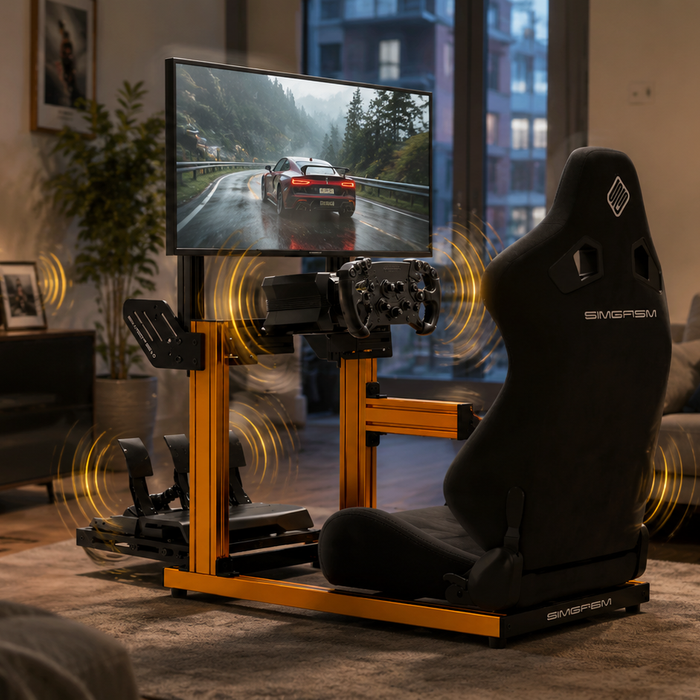 Apartment friendly sim racing: noise, vibration and a clean setup