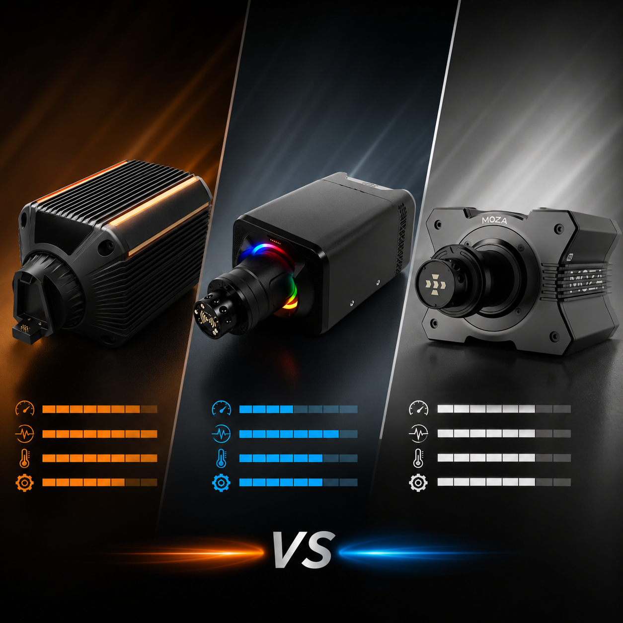 Asetek vs Simagic vs MOZA: what you feel vs what the specs say