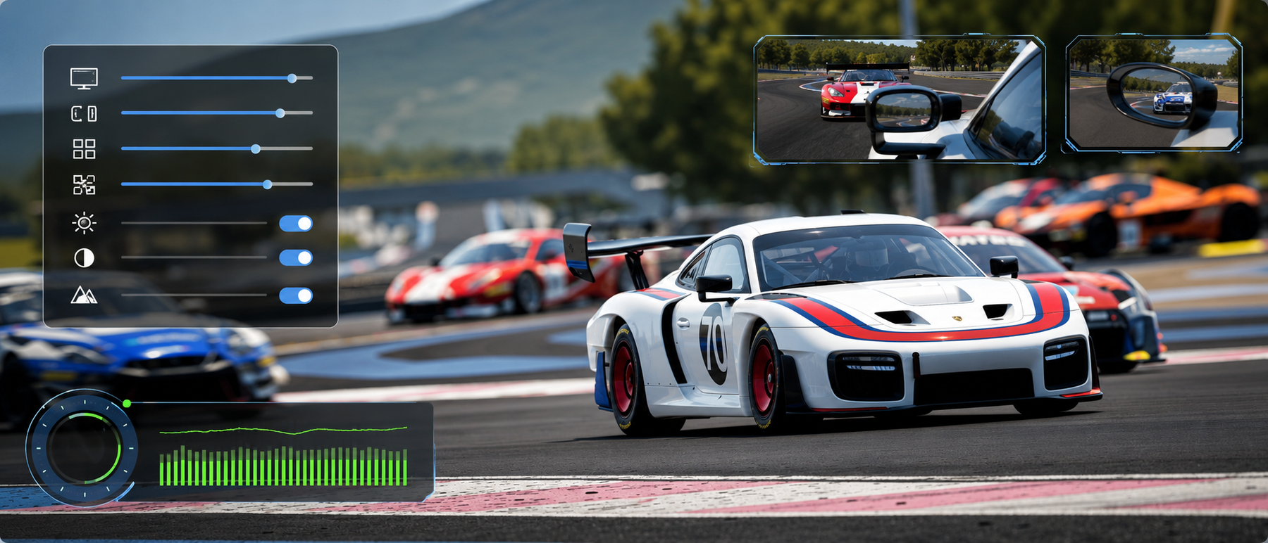 Assetto Corsa Competizione graphics settings: clarity, mirrors and stable FPS