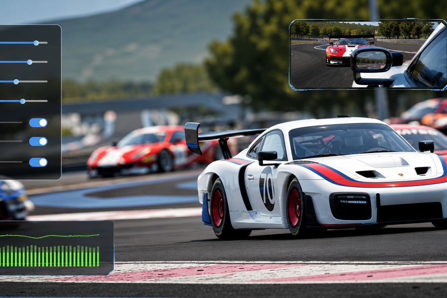 Assetto Corsa Competizione graphics settings: clarity, mirrors and stable FPS