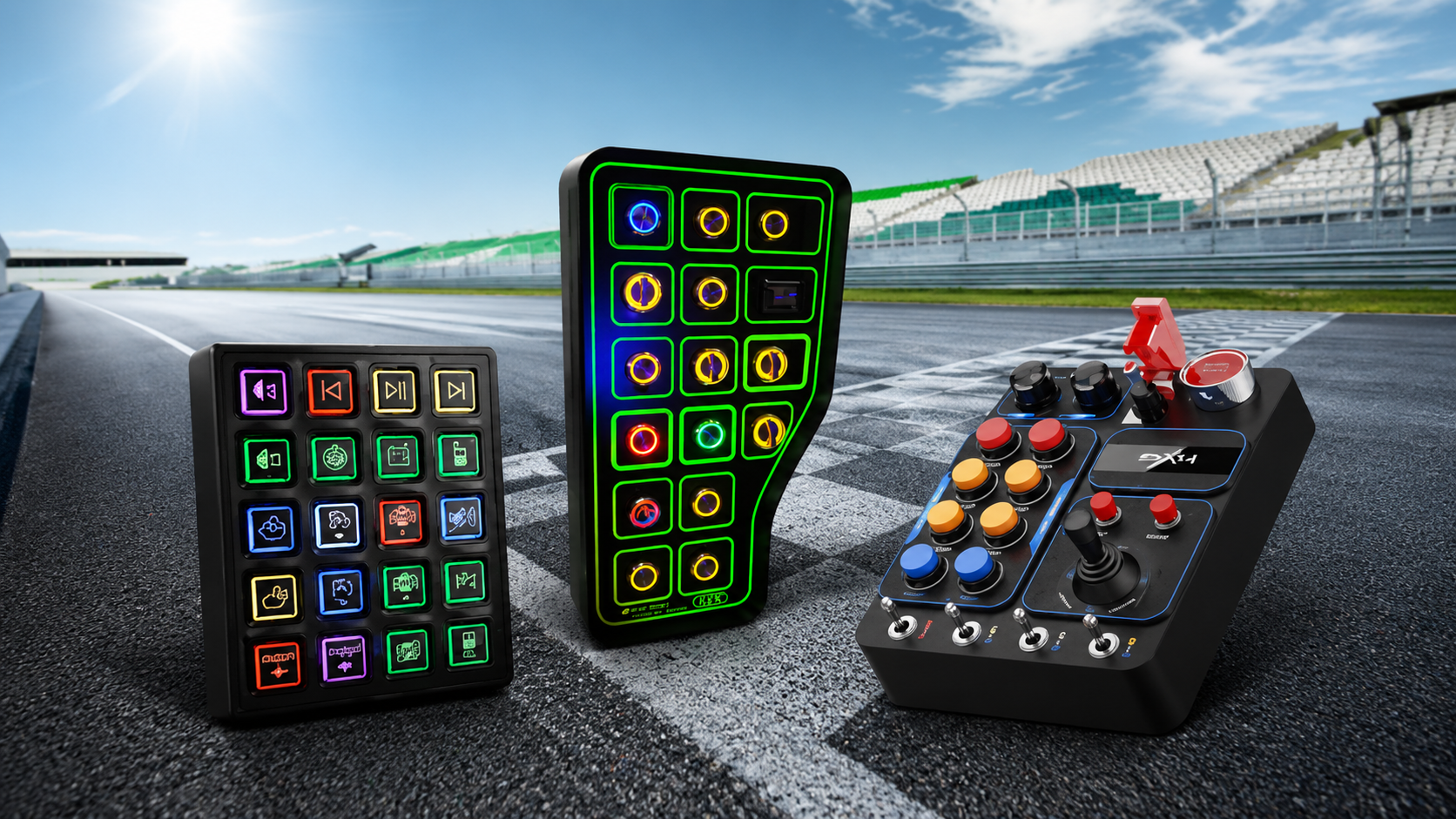 Button box layout for sim racing: essential controls and how to mount them