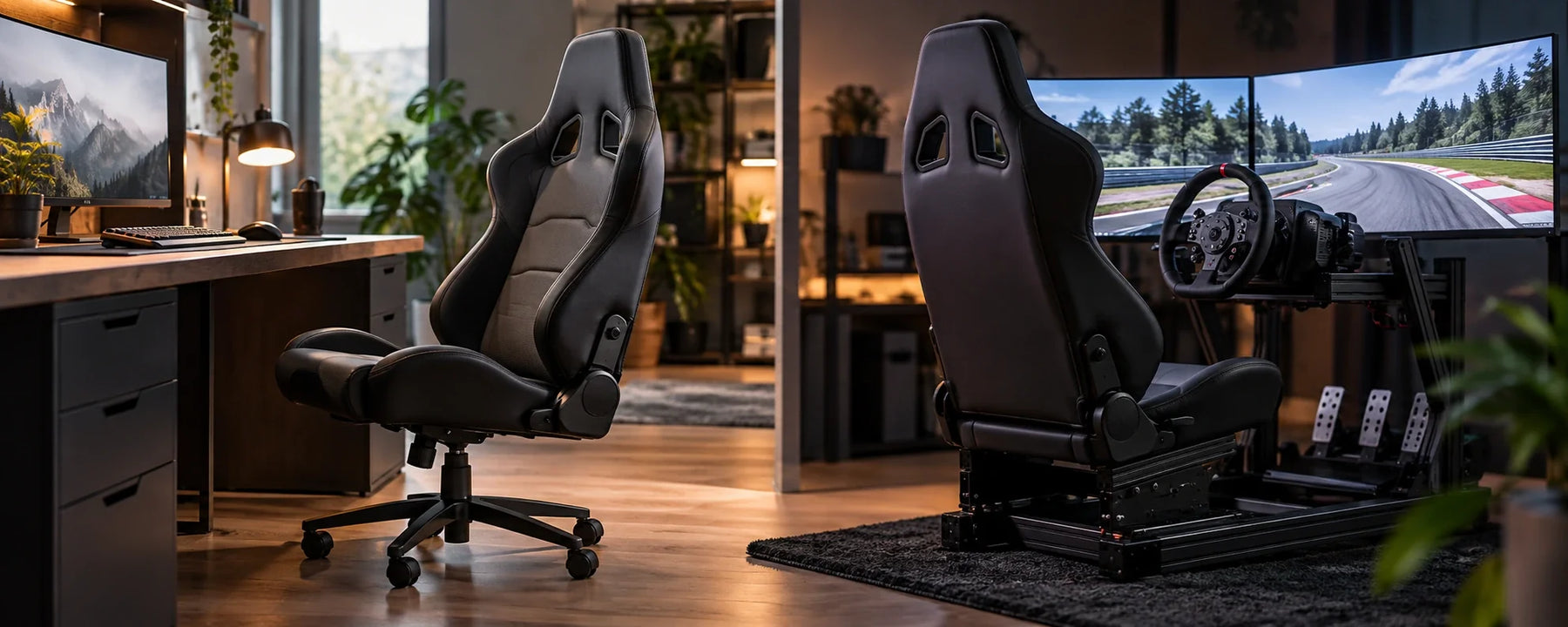 Can a sim racing seat double as an office chair?