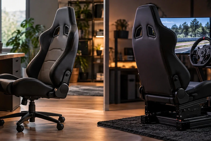 Can a sim racing seat double as an office chair?