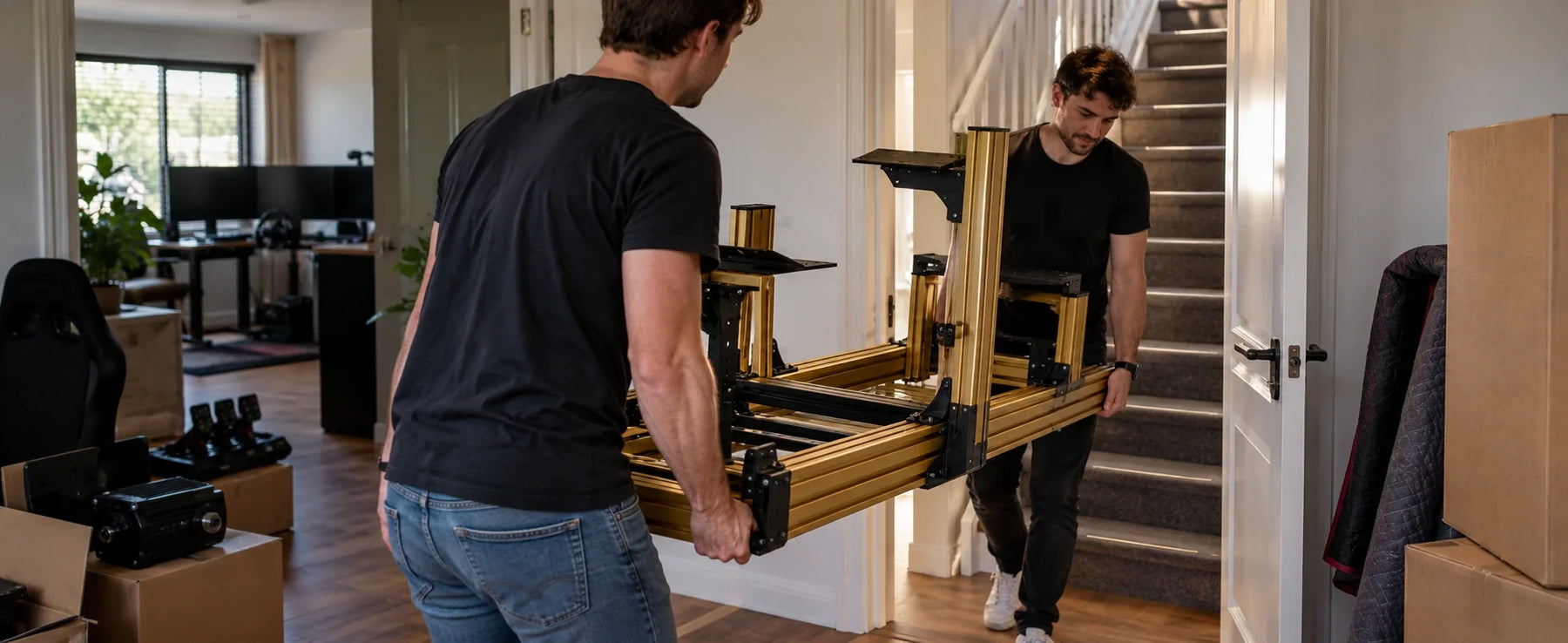 Can you move a sim rig to another room?