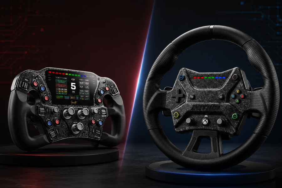 Choosing an Asetek steering wheel: formula vs round for your sims