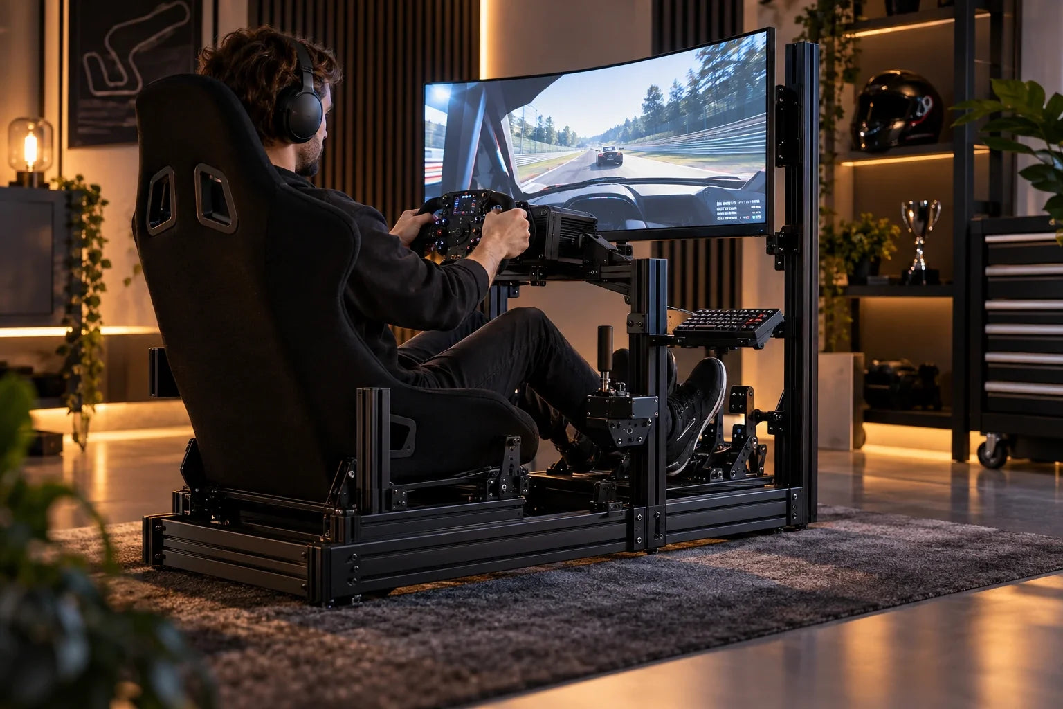 How do you upgrade a sim racing cockpit without replacing the frame?