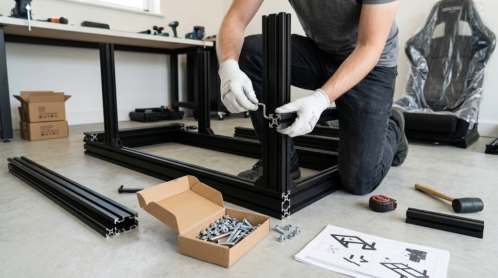 How long does it take to build an aluminium sim racing cockpit?