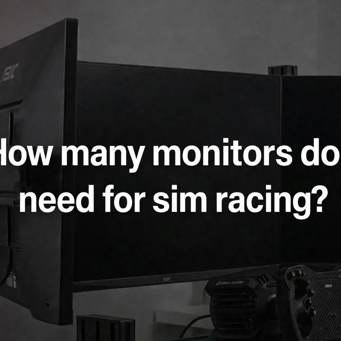 How many monitors do I need for sim racing?