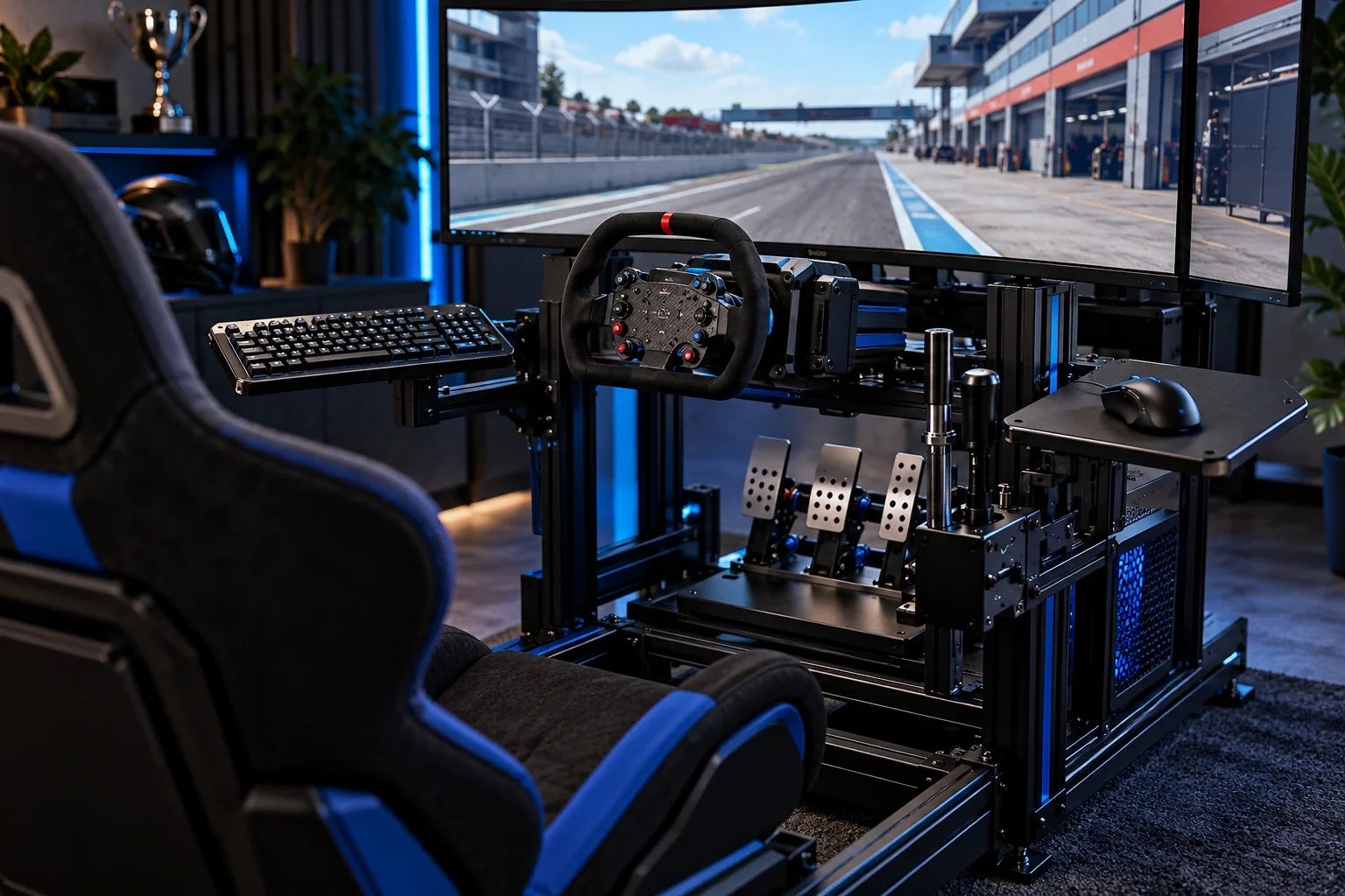 Keyboard swivel mount or mouse tray: what does your sim rig need?
