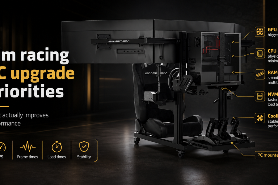 Sim racing PC upgrade priorities: what actually improves performance