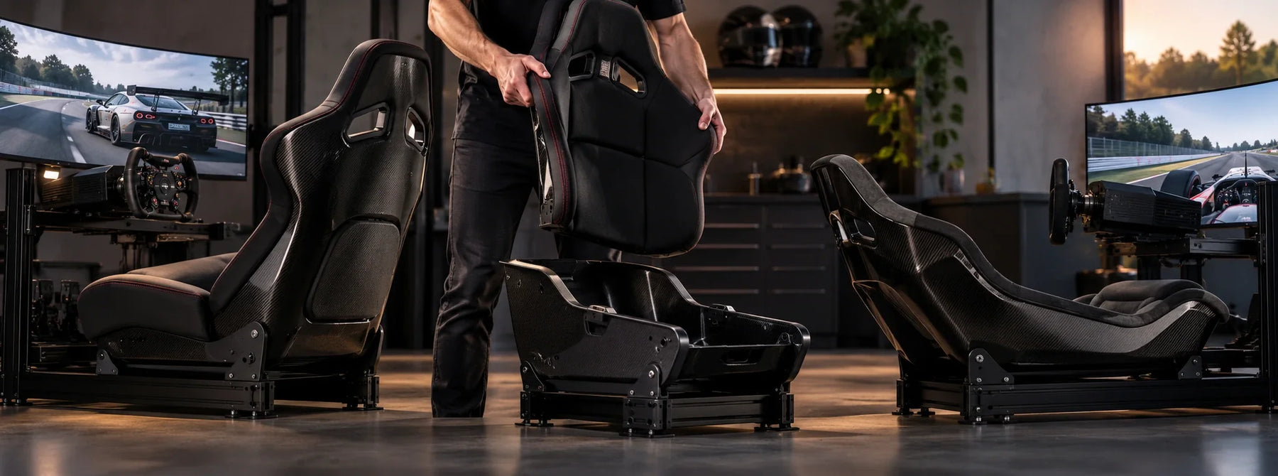 What makes a modular sim racing seat different?