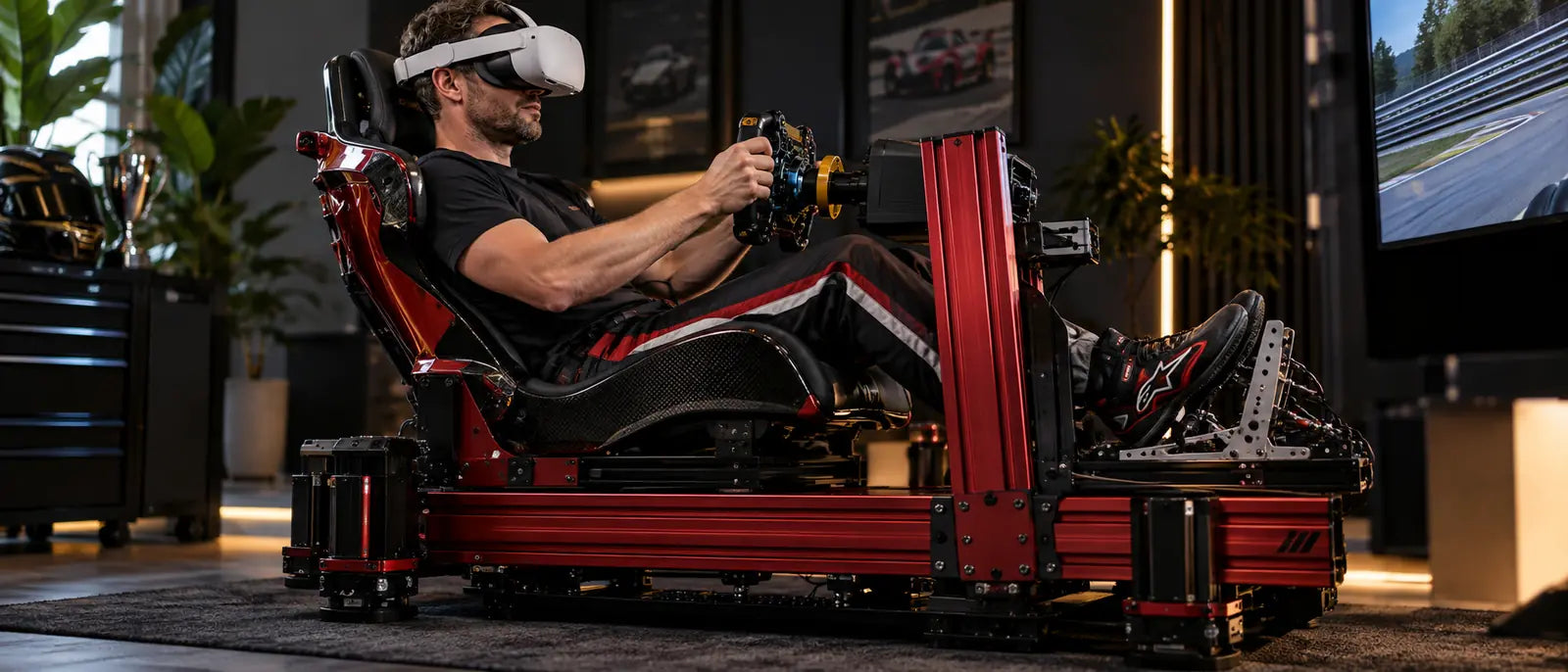 Why does SIMGASM's founder drive a Sport cockpit?
