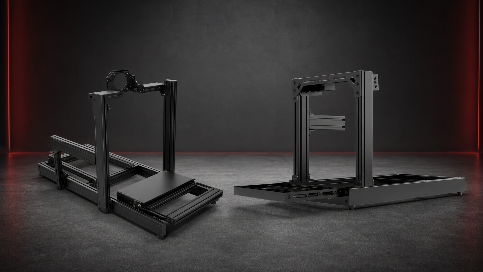 Advanced SimRacing ASR 3 and SIMGASM Club 80x40 aluminium cockpits in a direct-drive rig comparison