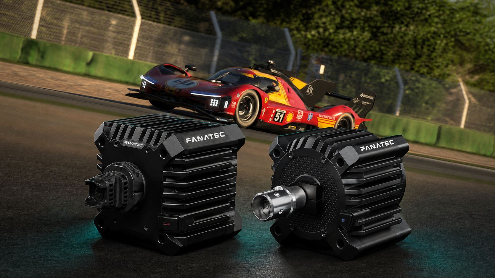 Fanatec direct-drive wheelbases with an iRacing prototype race car for CSL DD, GT DD Pro, DD1 and DD2 settings