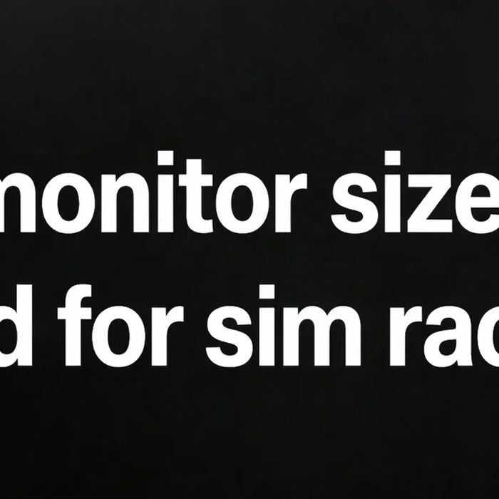 What monitor size do you need for sim racing?