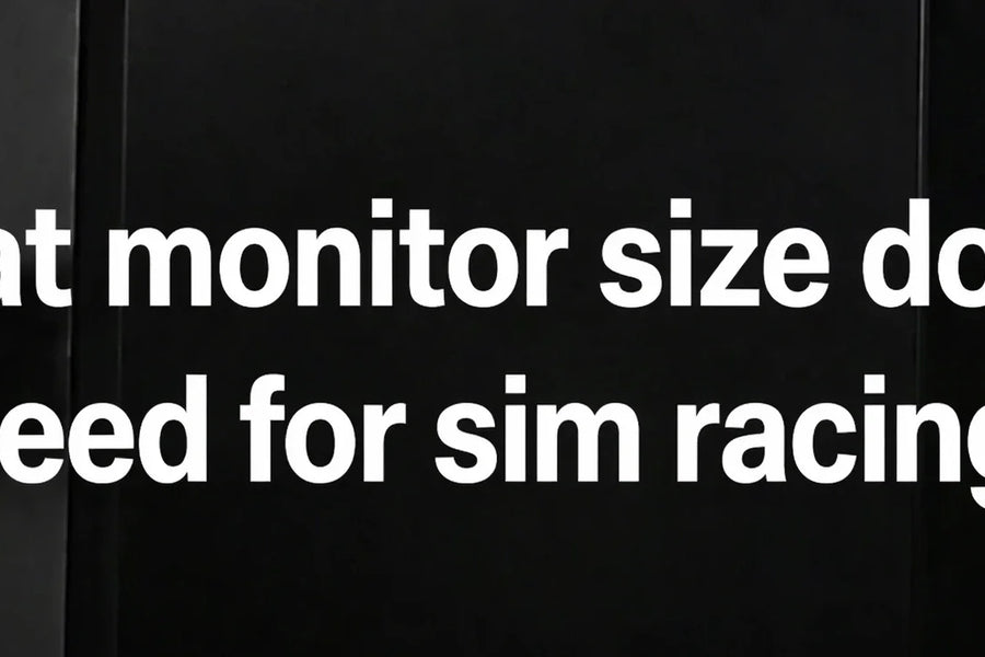 What monitor size do you need for sim racing?