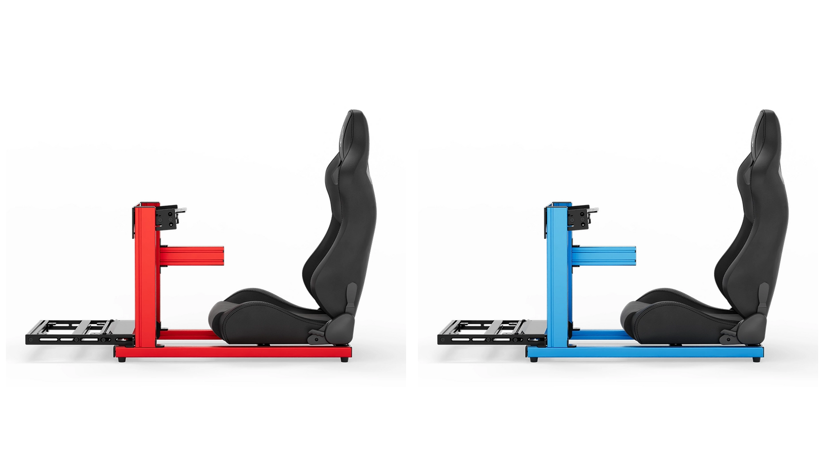 Original red and blue SIMGASM Hobby cockpits shown side by side.