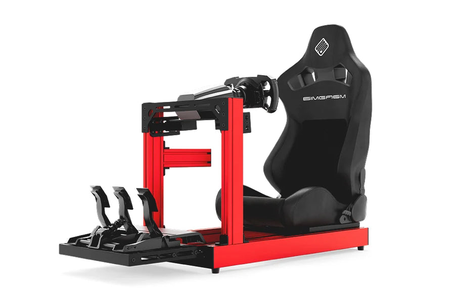 What does a 40x80 aluminium profile mean for a sim racing cockpit?