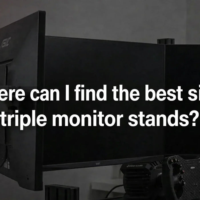 Where can I find the best sim racing triple monitor stands?