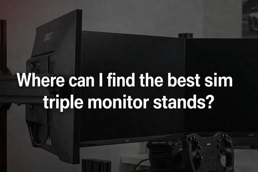 Where can I find the best sim racing triple monitor stands?