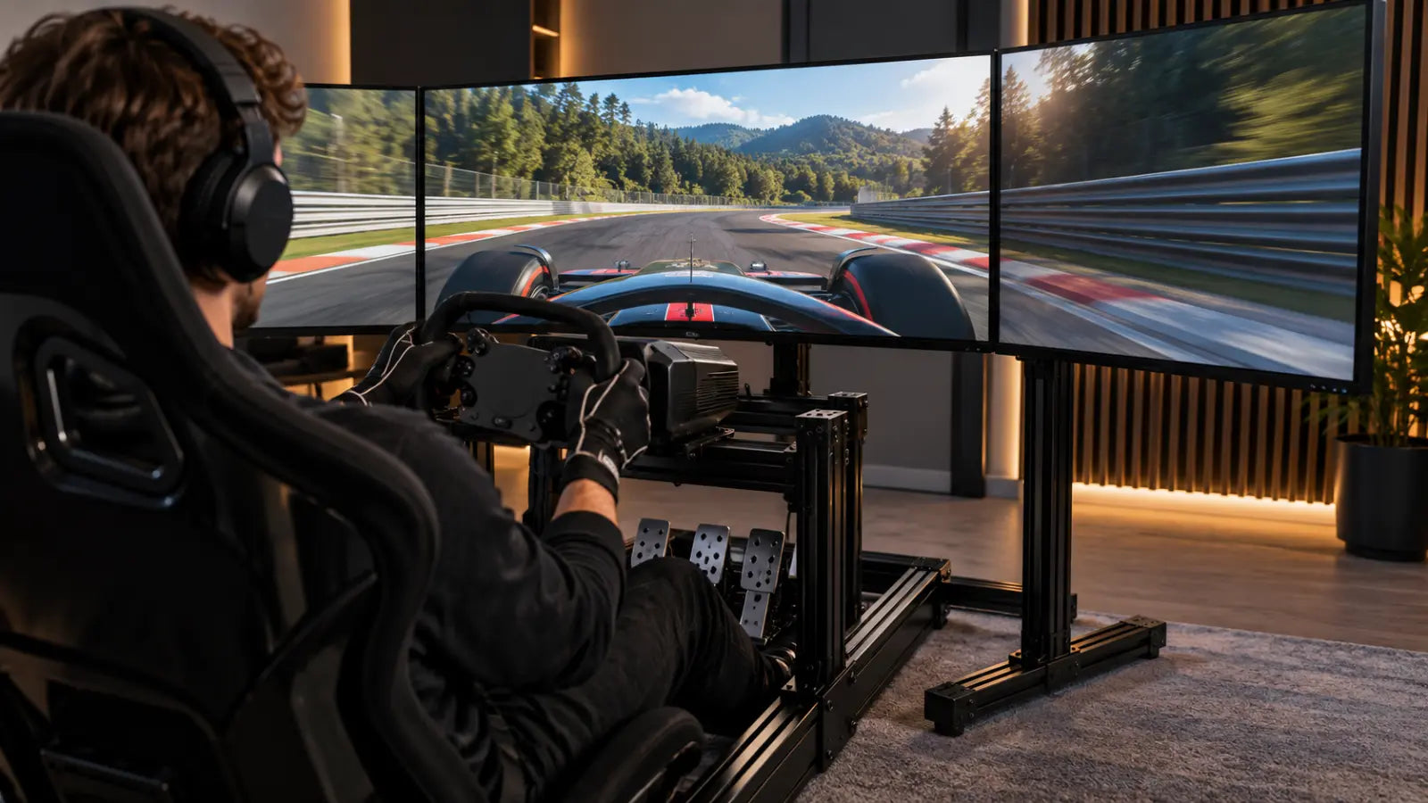 Why does your monitor shake on your sim rig?