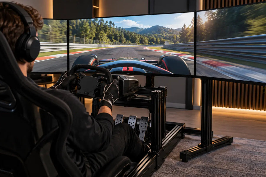Why does your monitor shake on your sim rig?