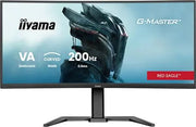 Front view of the curved IIYAMA G-MASTER GCB3484WQSU-B2 34-inch ultrawide gaming monitor