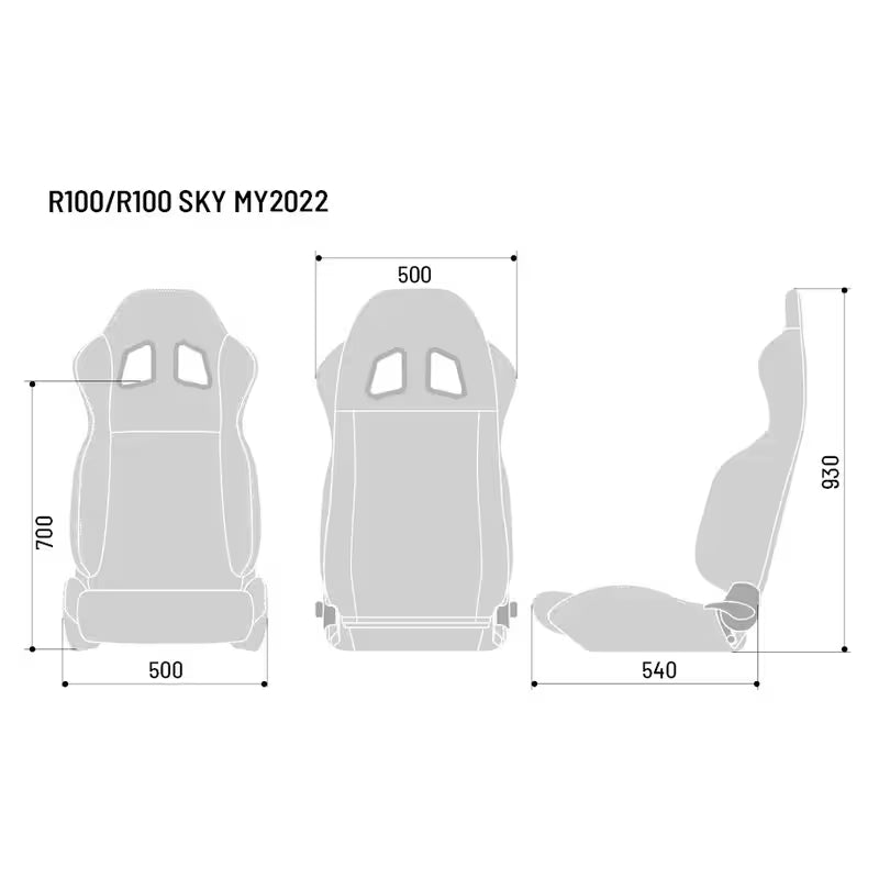Included in the box - dimensions