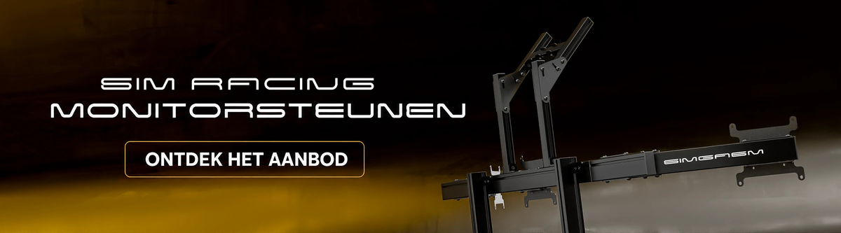 Simracing monitorsteunen — ontdek het aanbod