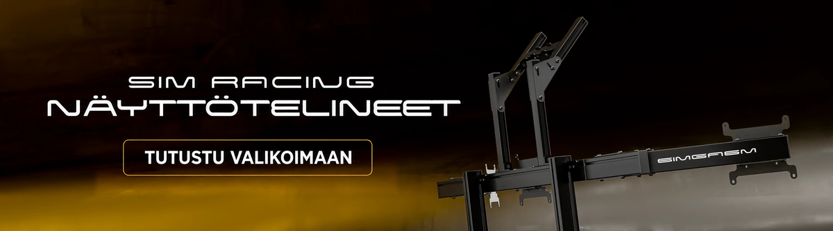 SIM RACING — NÄYTTÖTELINEET — TUTUSTU VALIKOIMAAN