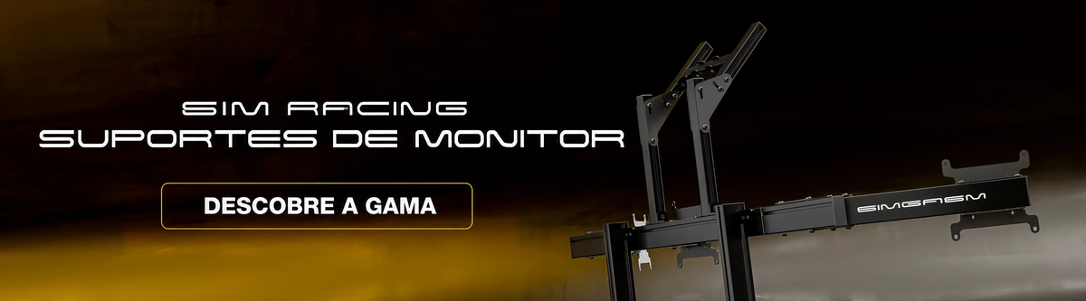 SIM RACING — SUPORTES DE MONITOR — DESCOBRE A GAMA